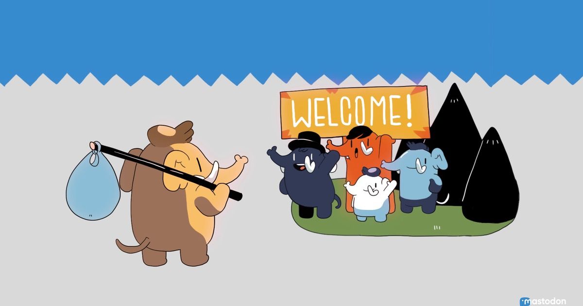 New folks are being welcomed- Graphic Credits: Mastodon